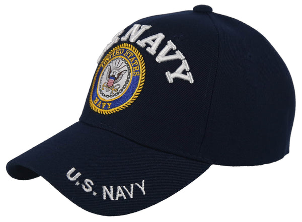 NEW! US NAVY ROUND BALL CAP HAT NAVY – AceZone.com