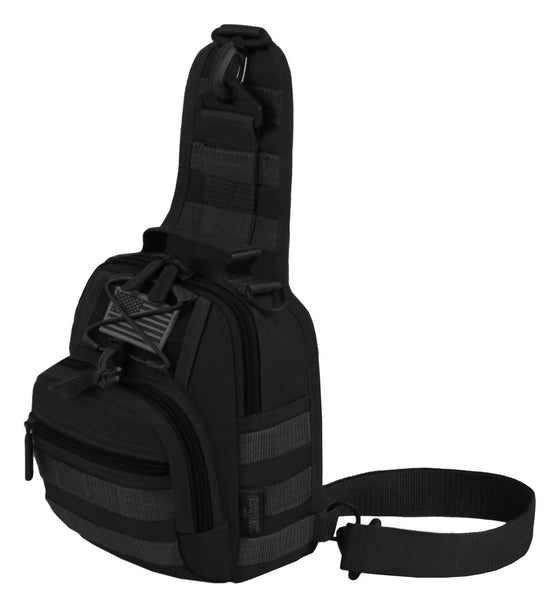 East West USA Tactical Sling Chest Pack Shoulder Utility Bag RT514 BLA – 0