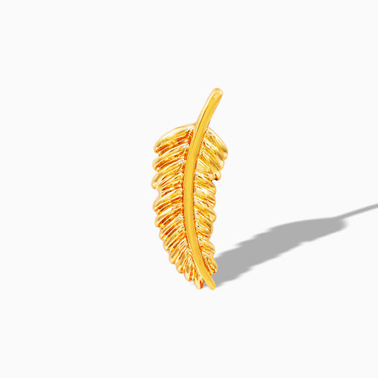 Feather Quill in 14k Gold by Junipurr