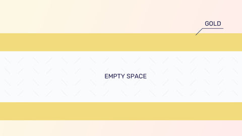 Graphic - layer of gold with empty space inside