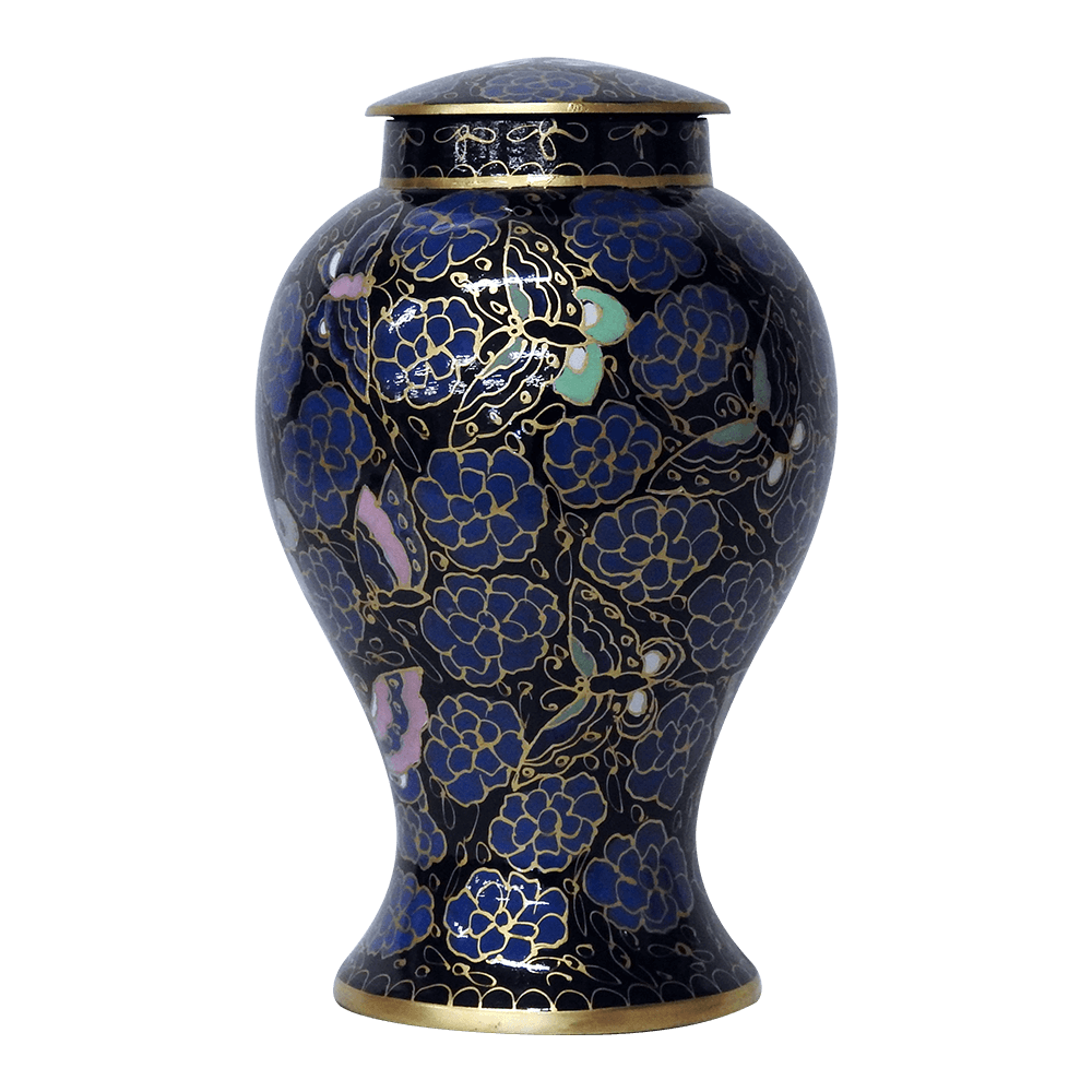 Blue Lotus Flower Cremation Urn Safe Passage Urns