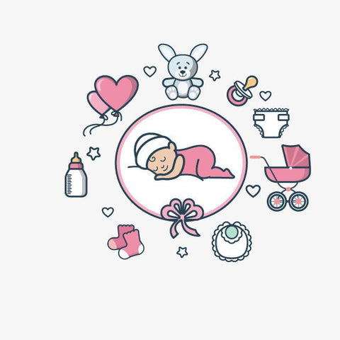 An animation of newborn necessities.