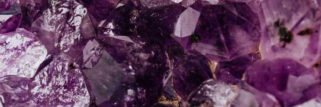 Purple Amethyst Crystal banner image.
