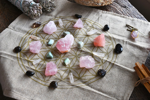 Crystal grid pattern example