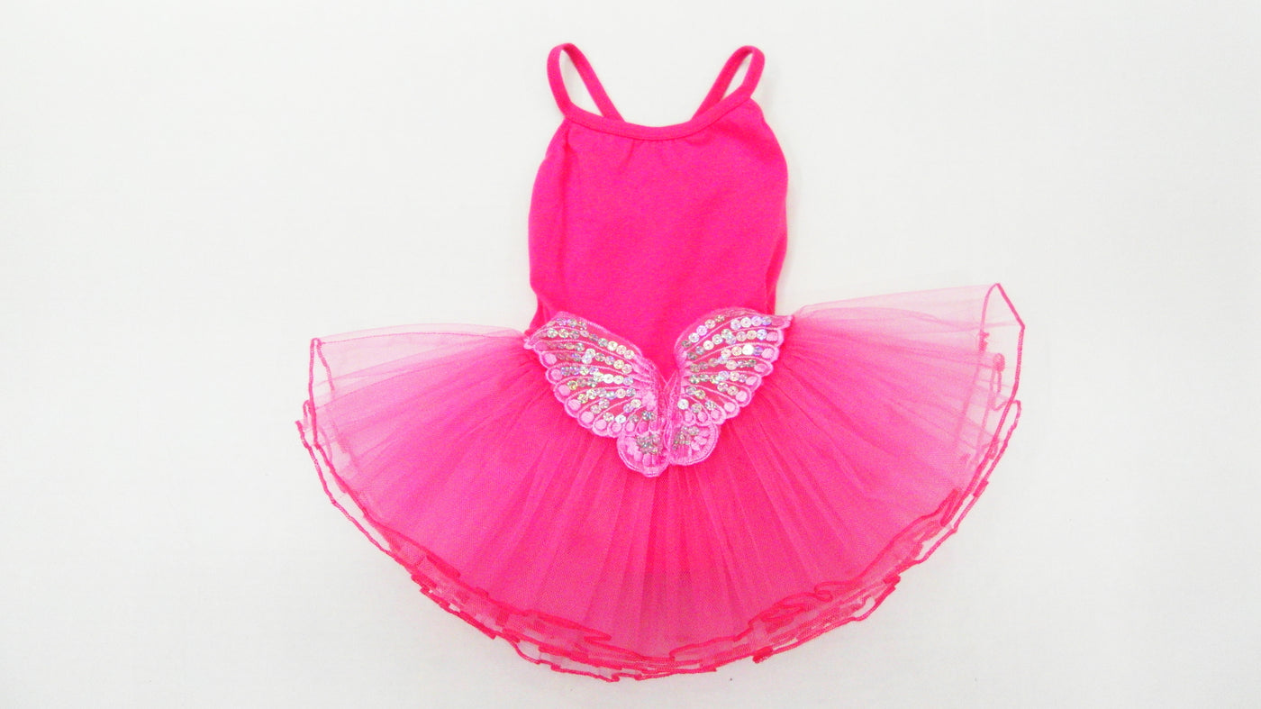 Sequin Flower Hot Pink Ballet Dress Wenchoice 