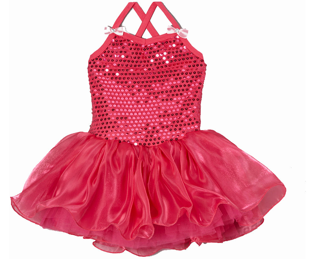 Hot Pink Sequin Organdy Ballet Dress Wenchoice 