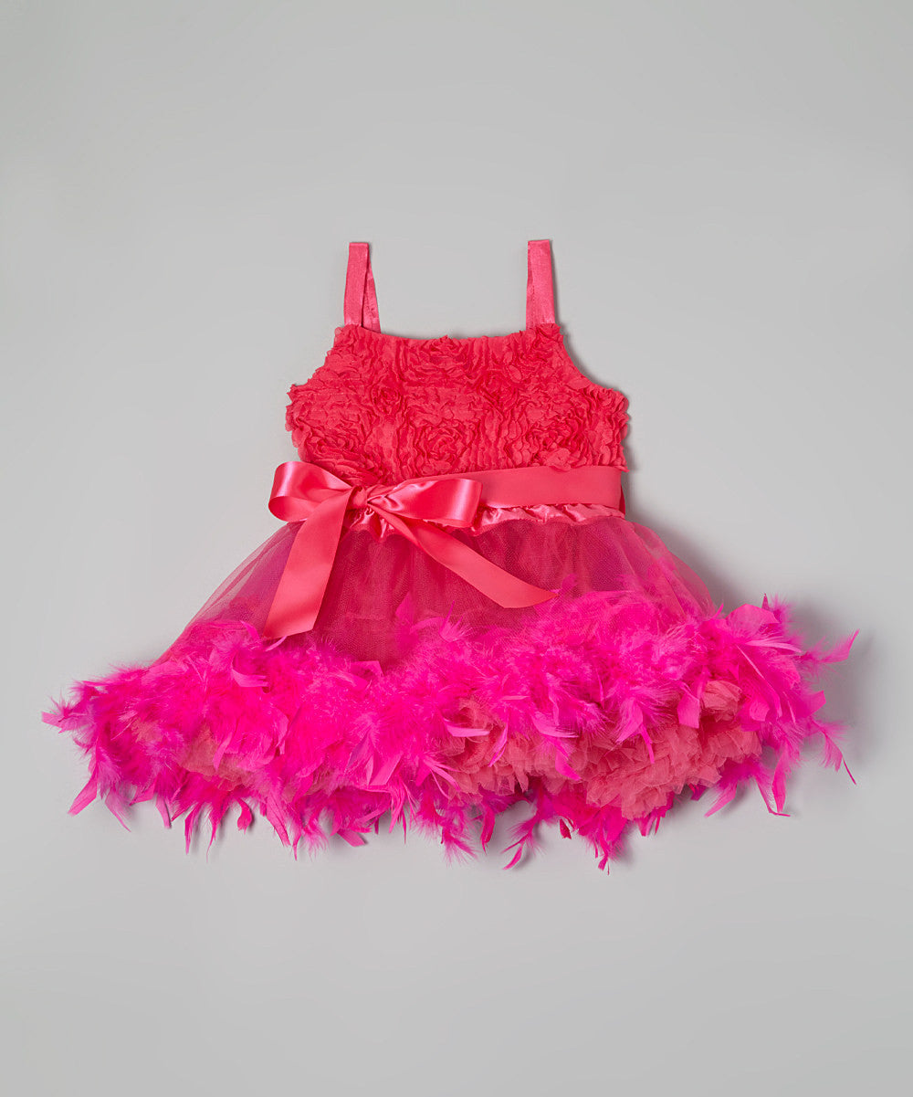 Hot Pink Feather Dress | Wenchoice