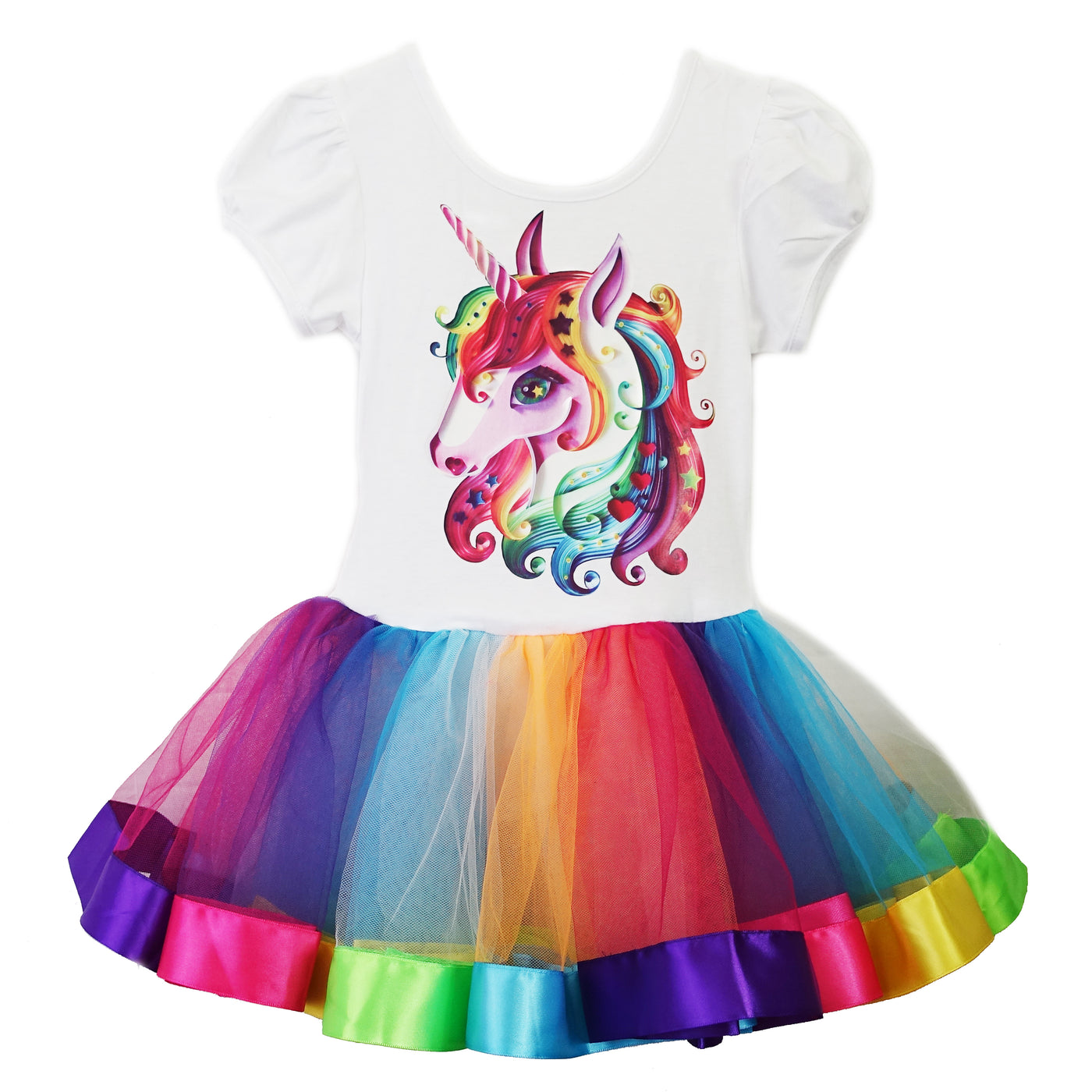 unicorn and rainbow dress