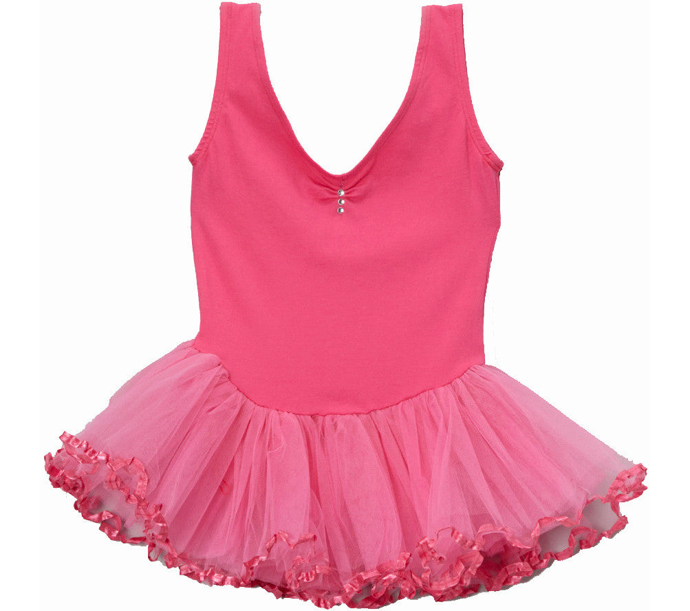 Hot Pink Rhinestone Ballet Dress Wenchoice 