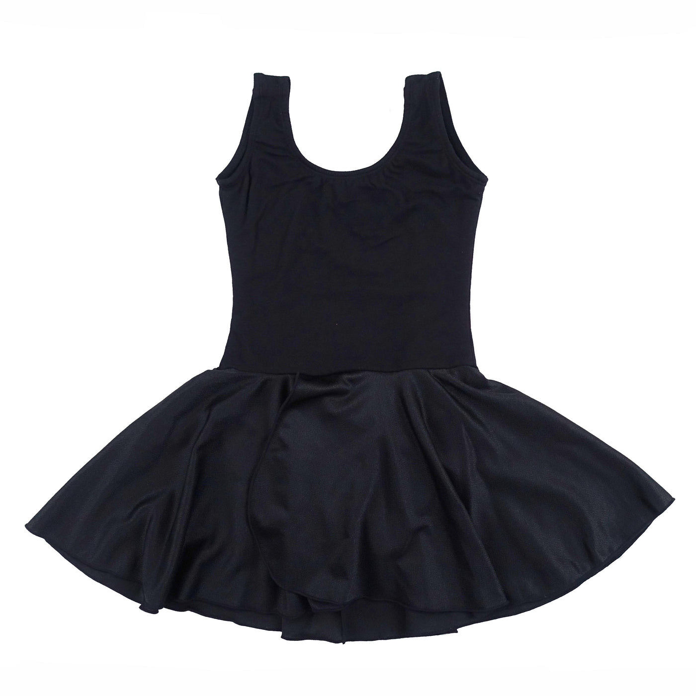 Black Skirted 2 Layer Tank Top Leotard | Wenchoice