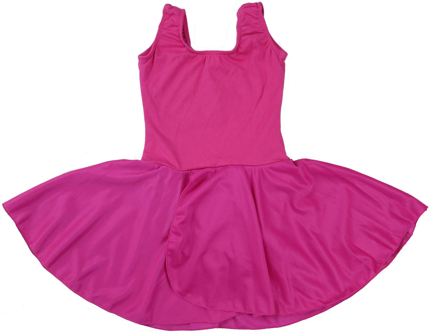 Hot Pink Skirted 2 Layer Tank Top Leotard | Wenchoice