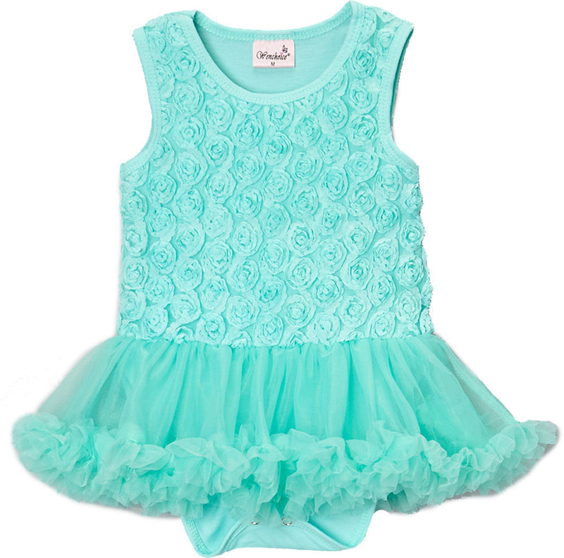 Teal Rose Bodysuit Attach Tutu Wenchoice 