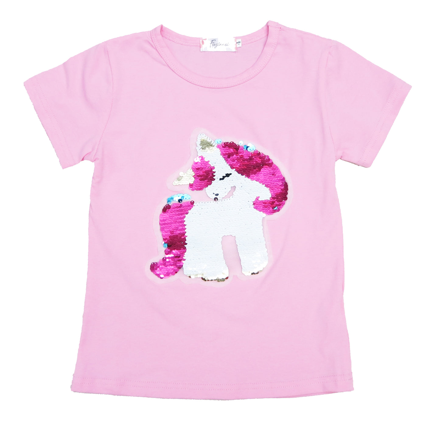 unicorn sequin flip shirt