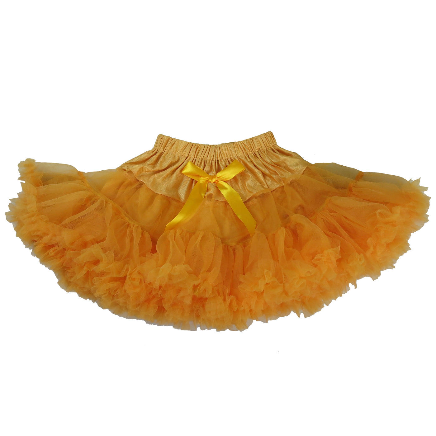 chiffon orange skirt