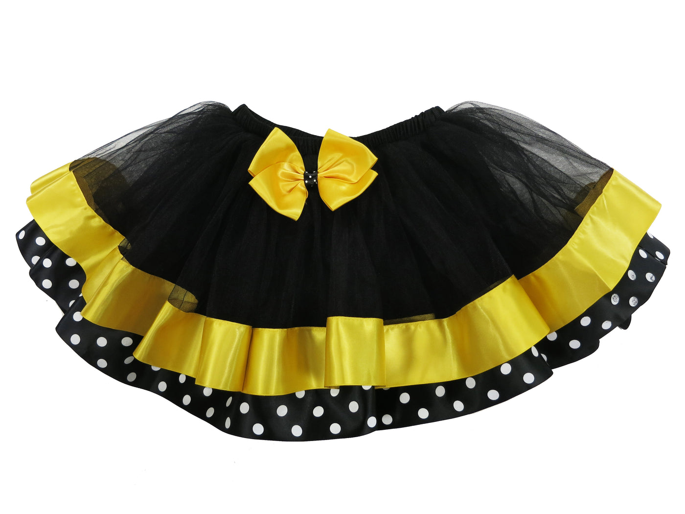 black and yellow skirt