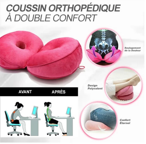 Coussin orthopédique fessier, Garder vos hanches bien alignées