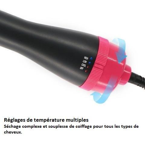 brosse lissante seche cheveux tout en 1