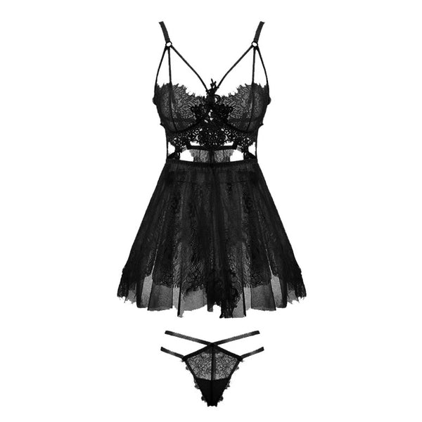 Gothic Sweet Lace Temptation Lingerie Set – ROCK 'N DOLL