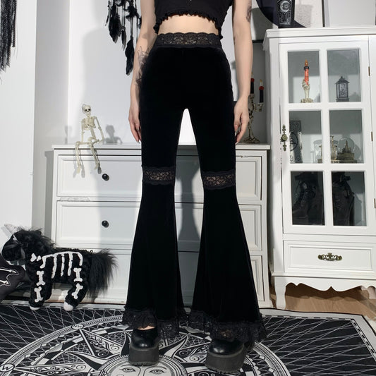 Gothic Grunge Y2K Strap Patchwork Trousers Pants – ROCK 'N DOLL