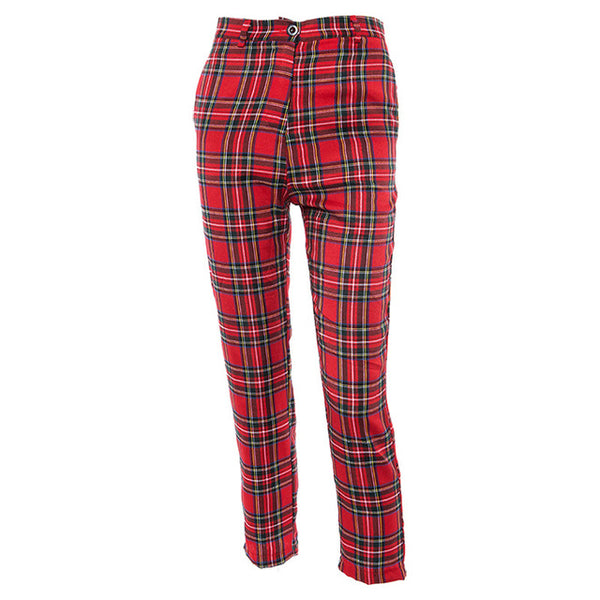 Gothic Grunge Red Plaid Pants – ROCK 'N DOLL