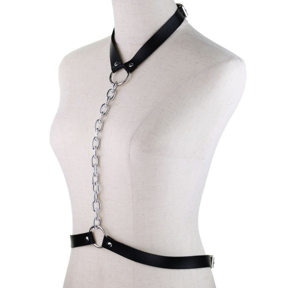 Gothic Chain Front Strap Body Harness – ROCK 'N DOLL