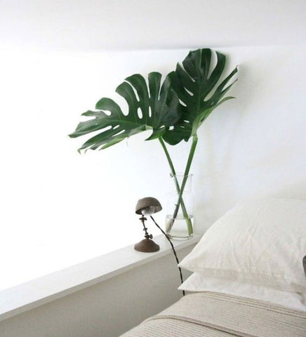 LOOM LIVING green foliage bedroom SPRING bedroom makeover