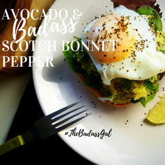 the badass gal avocado on toast