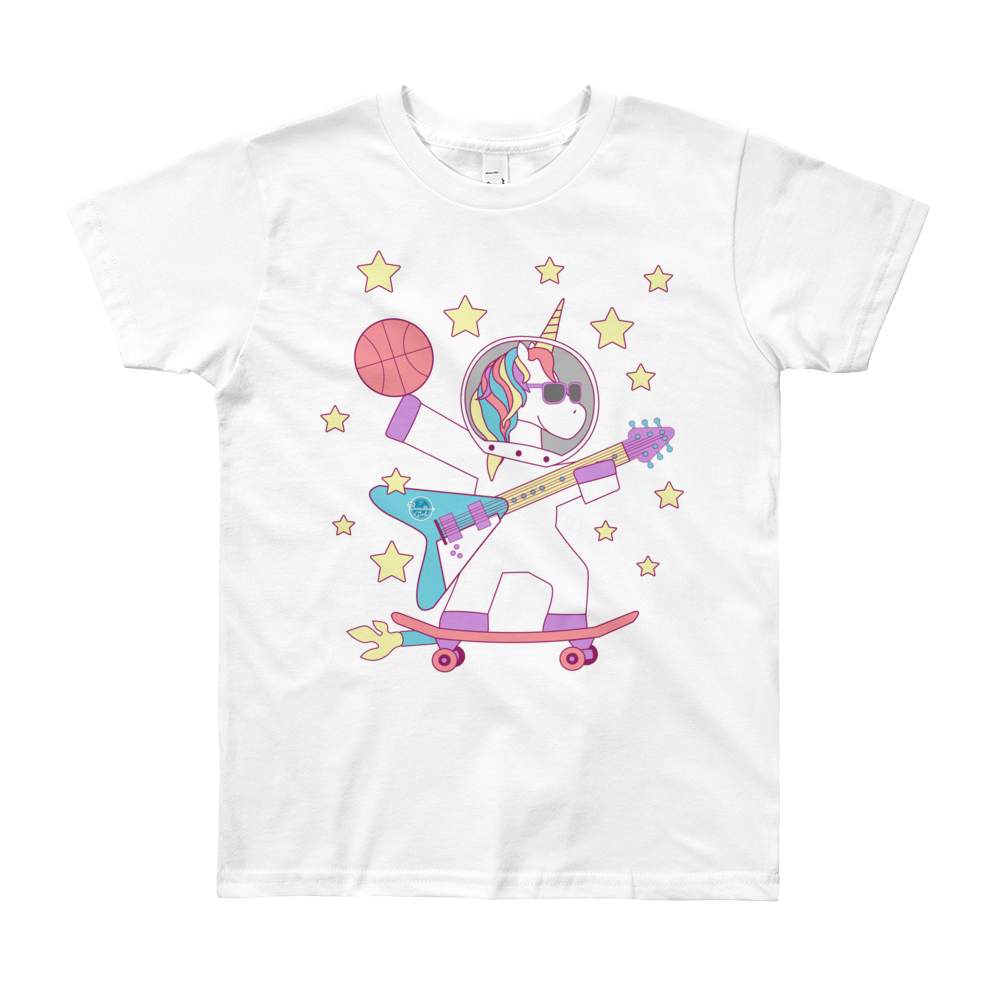 All The Things Unicorn Kids T Shirt Classic Fit Boundless Girl