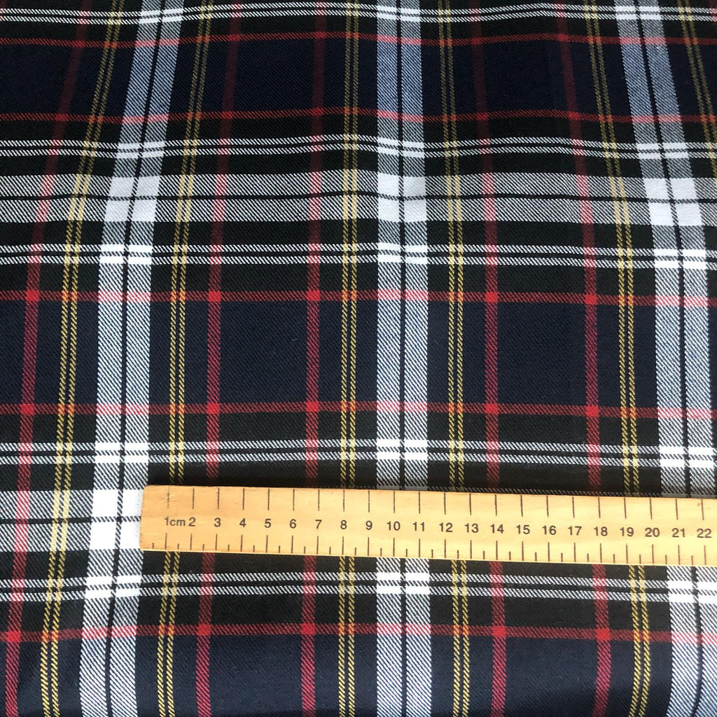 Navy Tartan – FabricBazaar