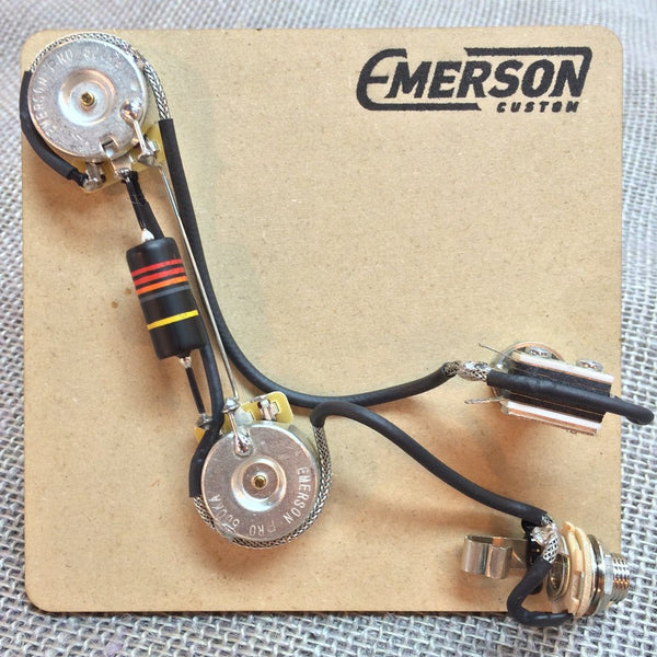 2-KNOB PREWIRED KIT FOR PRS GUITARS – Emerson Custom guitar wiring harness kit 