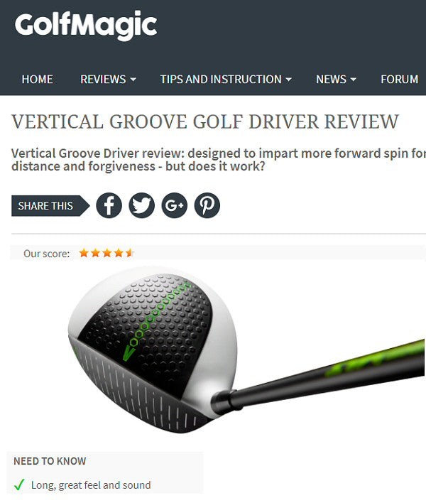 Vertical Groove Driver review on Golfmagic.com