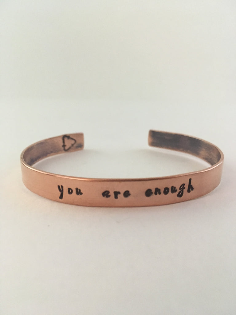 Keep Fucking Going Cuff Bracelet - Your Choice of Metal Completely H Copper