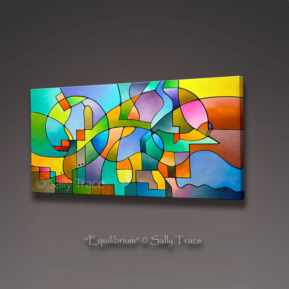 Modern contemporary abstract wall art by Sally Trace