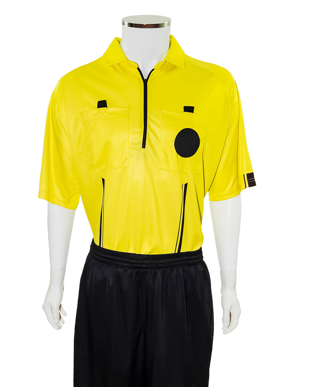 yellow soccer referee jersey