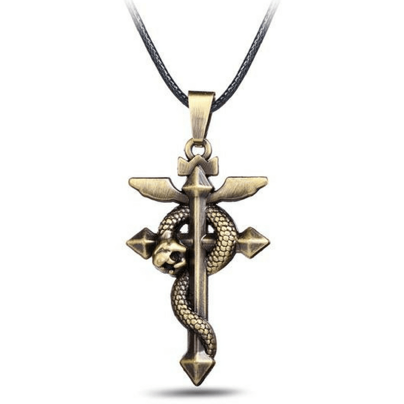 Fullmetal Alchemist Bronze Cross Necklace – The Fullmetal