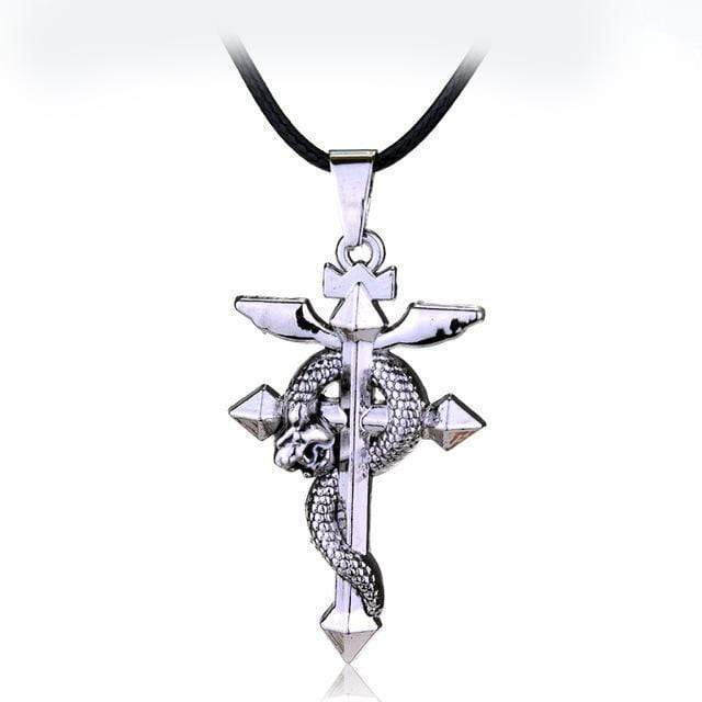 Fullmetal Alchemist Edward Elric Cross Necklace! – The Fullmetal