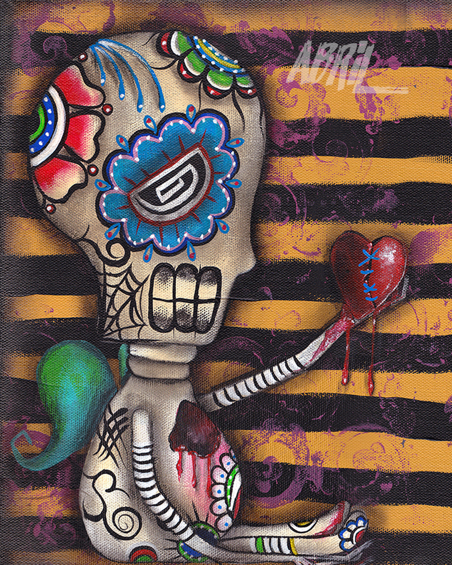 My Heart Dead Day of the Dead - 8x10" Signed - Print