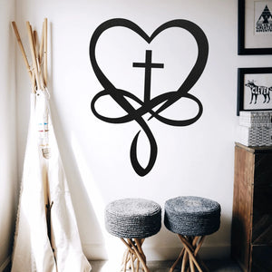 Gods Love Infinity Metal Sign Decor - Merica Metal Worx