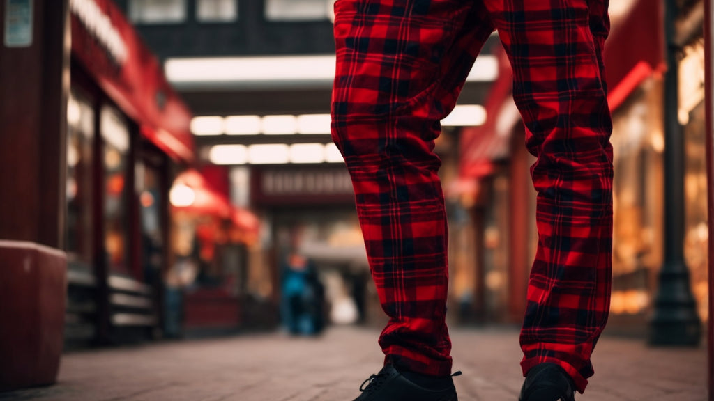 Red Plaid Pants For Men