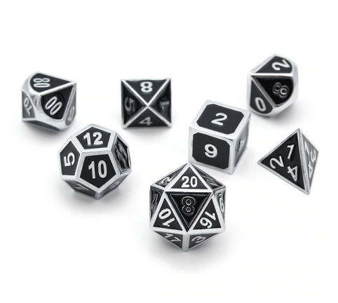 RPG Gaming Dice Sets - Role Playing Game Polyhedral Metal Dice