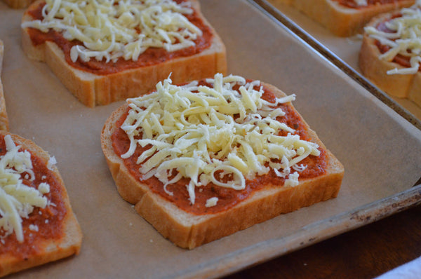 Cheese for Father Time Pizza Toast