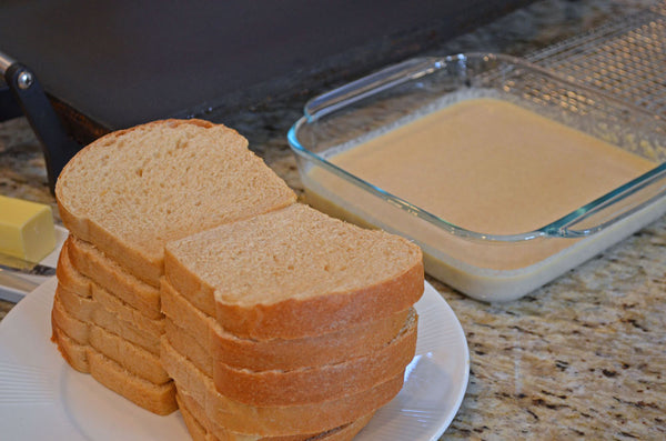 Preparing Father Time French Toast