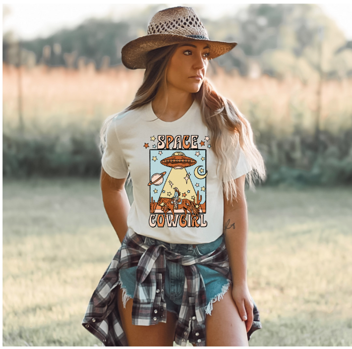 Space Cowgirl DTF Print – Simple Tymes
