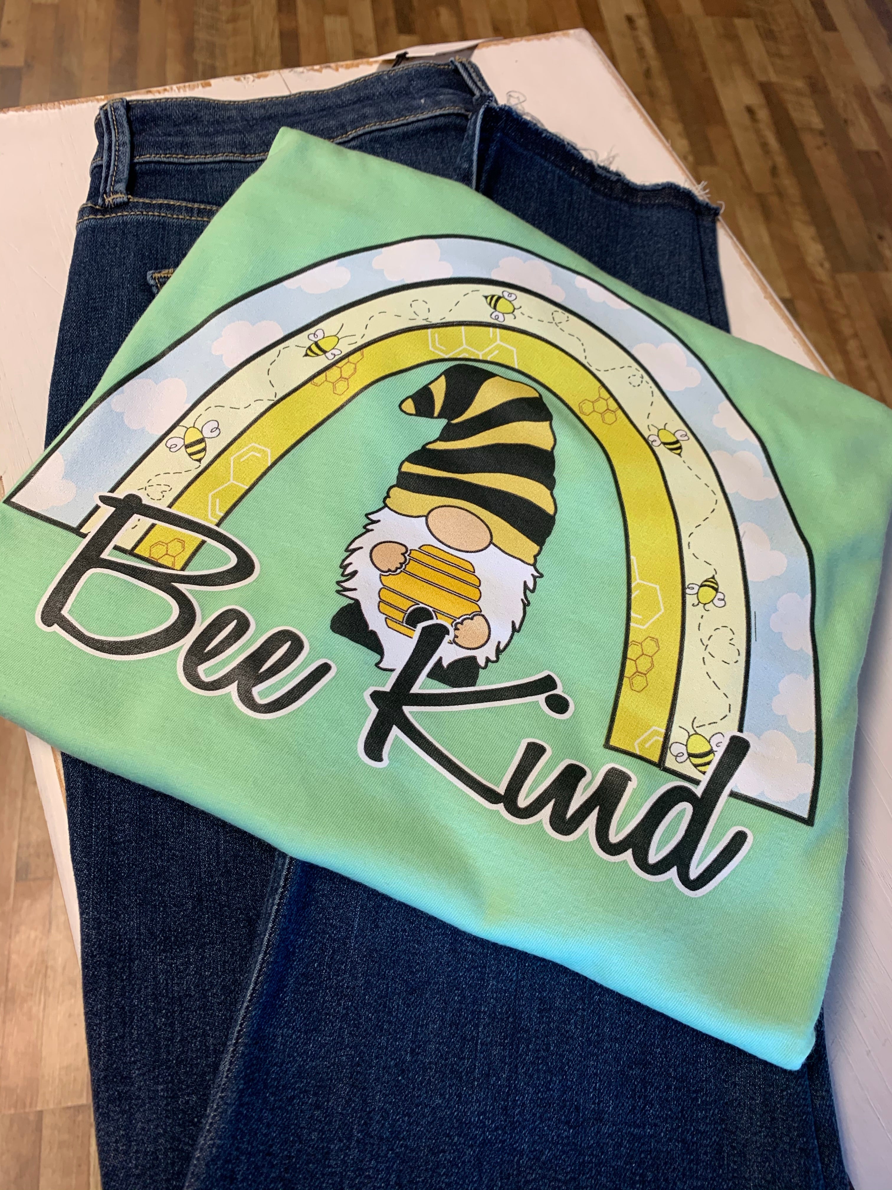 Download Bee Kind Gnome Screen Print Simpletymes