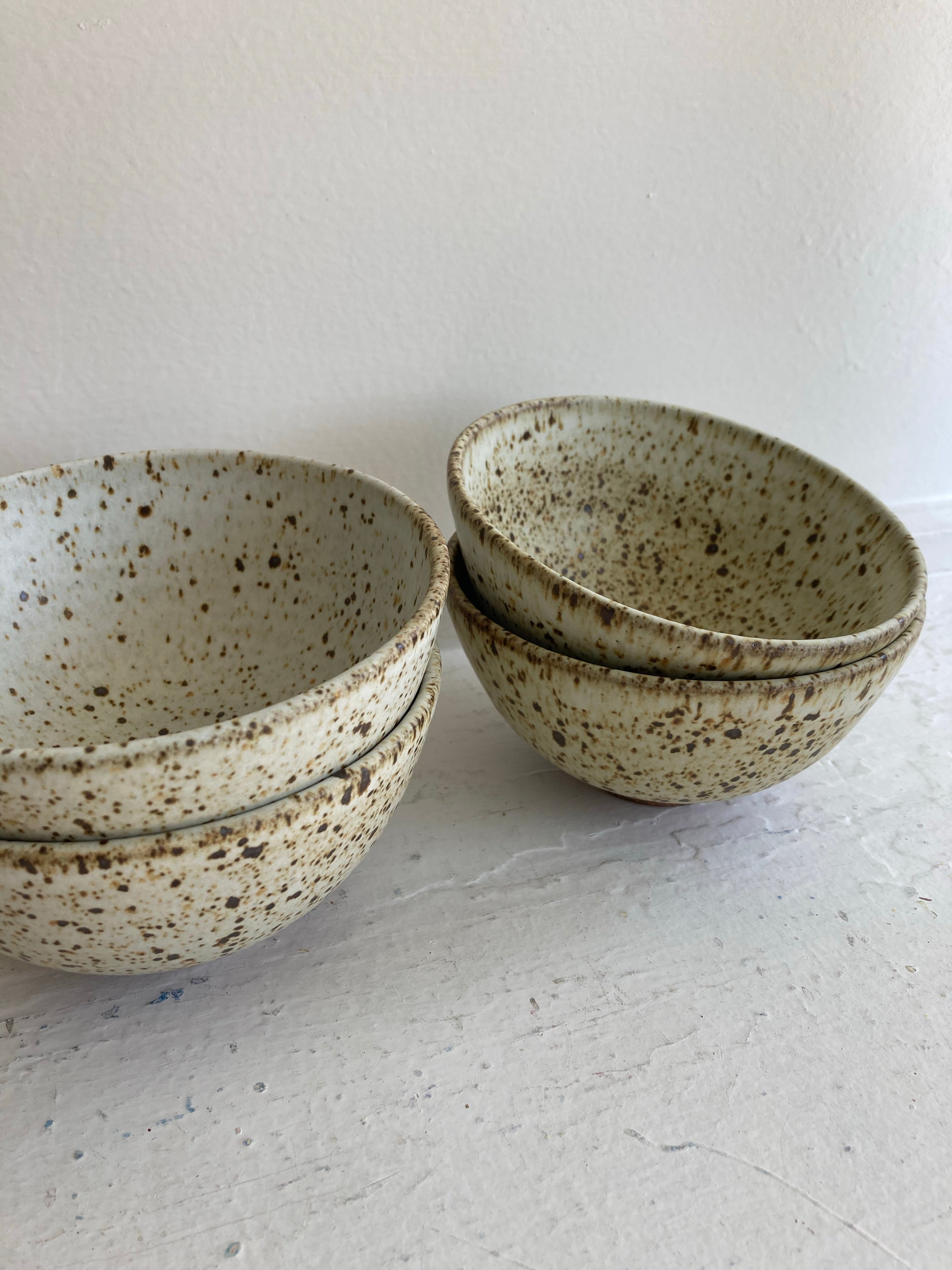 Kiyomi Koide - Rice Bowl, Matte Dark Speckle