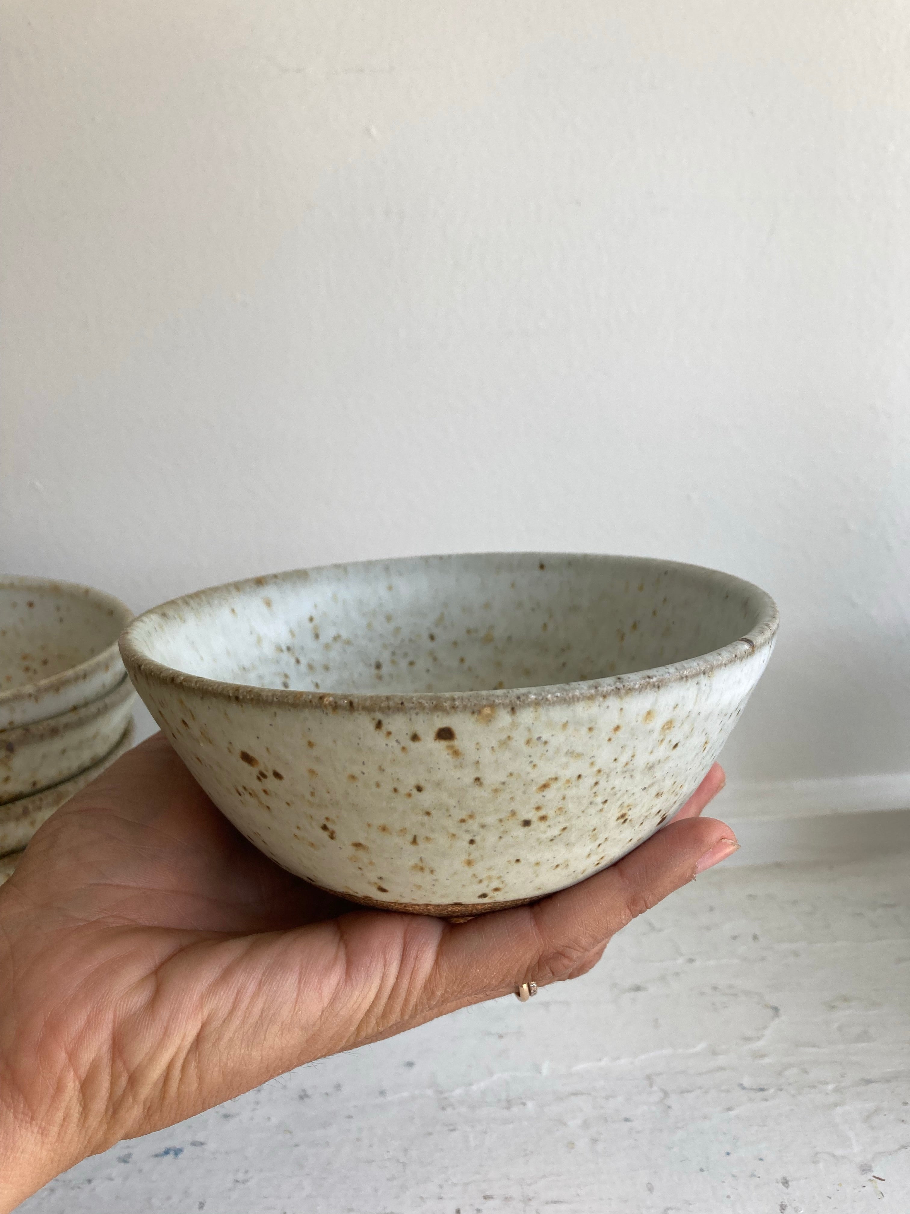 Kiyomi Koide - Rice Bowl, Matte Light Speckle