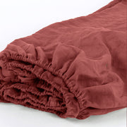 Fitted Sheet Bed Linen Brick - Linenshed
