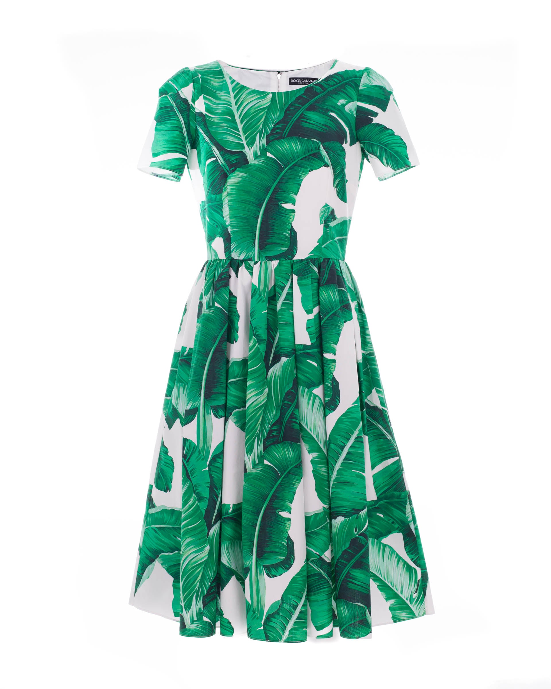 dolce gabbana banana leaf dress