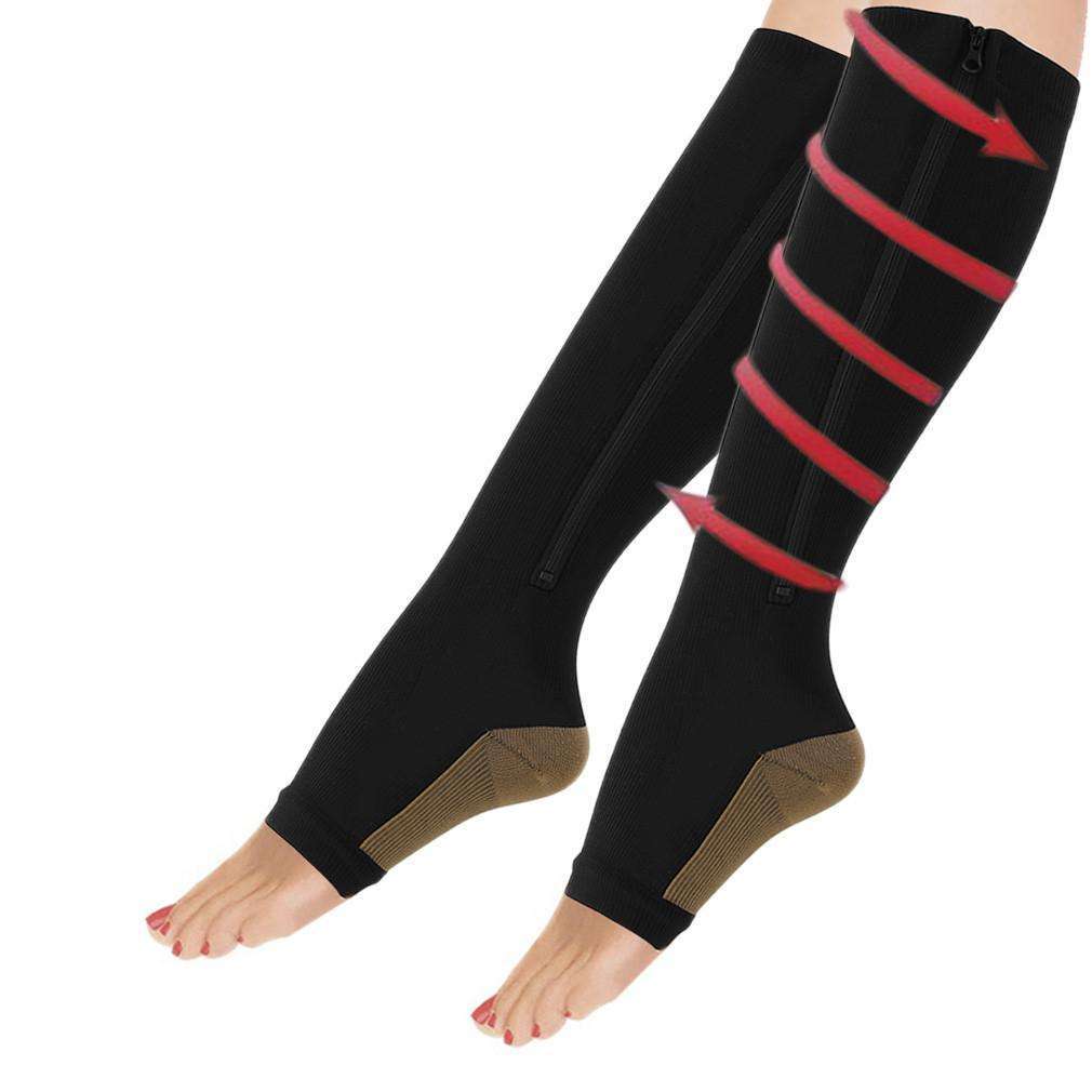 Buy Women Slimming Zippered Compression Socks Online! – Kewlioo