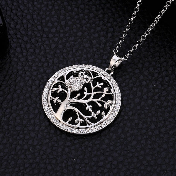 Small Owl Tree of Life Necklaces